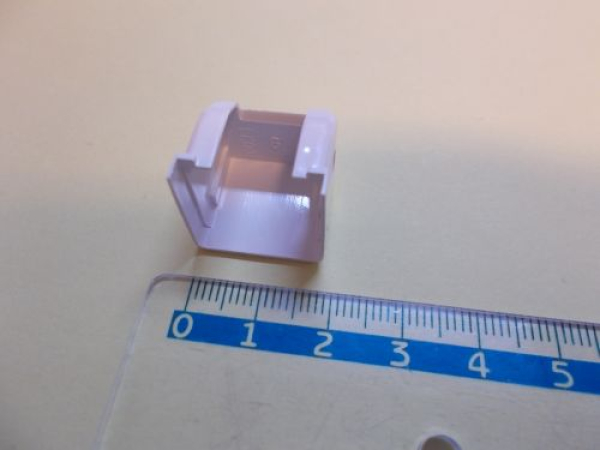 Abdeckkappe Aubi EK001 für Ecklager, Farbe weiß